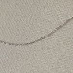 Laden und Abspielen von Videos im Galerie-Viewer, 14k White Gold 0.6mm Cable Rope Necklace Choker Pendant Chain
