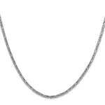 Carica l&#39;immagine nel visualizzatore di Gallery, 14K White Gold 2mm Byzantine Bracelet Anklet Choker Necklace Pendant Chain
