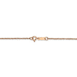 Ladda upp bild till gallerivisning, 14K Rose Gold 1.10mm Rope Bracelet Anklet Choker Necklace Pendant Chain
