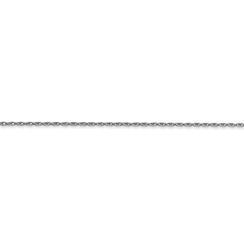 14k white gold 0.7mm cable rope necklace choker pendant chain