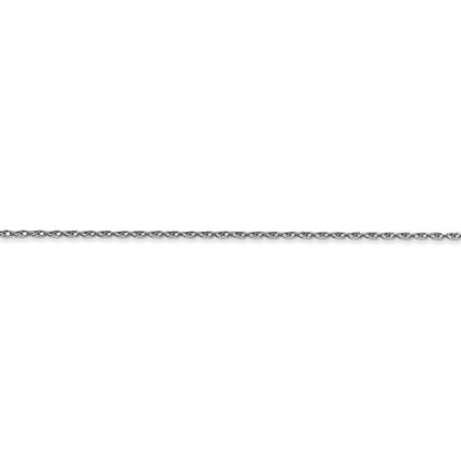 14k white gold 0.7mm cable rope necklace choker pendant chain