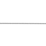 Load image into Gallery viewer, 14k White Gold 0.7mm Cable Rope Necklace Choker Pendant Chain
