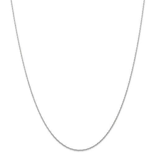 14k white gold 0.7mm cable rope necklace choker pendant chain