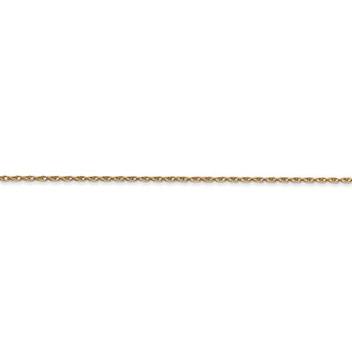 14k yellow gold 0.7mm cable rope necklace choker pendant chain