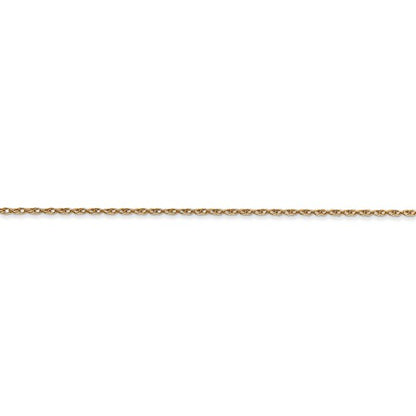 14k yellow gold 0.7mm cable rope necklace choker pendant chain