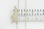 Load image into Gallery viewer, 14k Gold 10k Gold Silver North Carolina NC State Map Necklace Heart Personalized City
