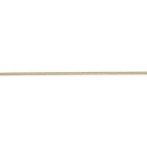 14k yellow gold 1.2mm octagonal snake bracelet anklet necklace choker pendant chain