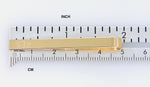 Carica l&#39;immagine nel visualizzatore di Gallery, 14k Yellow Gold Engravable Tie Bar Clip Personalized Engraved Monogram
