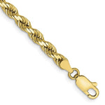 이미지를 갤러리 뷰어에 로드 , 10k Yellow Gold 4mm Diamond Cut Rope Bracelet Anklet Choker Necklace Pendant Chain
