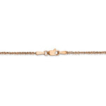 Load image into Gallery viewer, 14K Rose Gold 1.7mm Rope Bracelet Anklet Choker Necklace Pendant Chain
