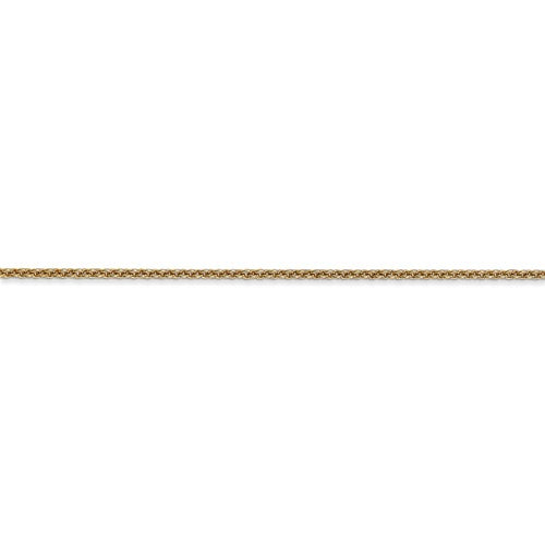 14k Yellow Gold 1.6mm Round Open Link Cable Bracelet Anklet Choker Necklace Pendant Chain