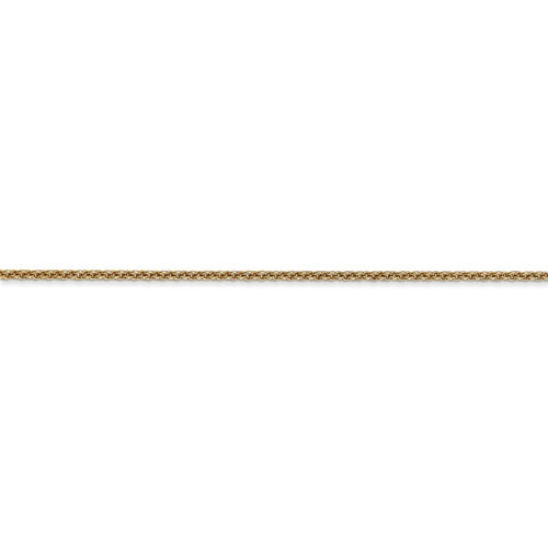 14k yellow gold 1.6mm round open link cable bracelet anklet choker necklace pendant chain