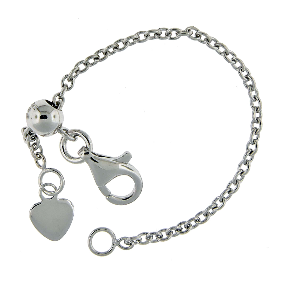 14k yellow rose white gold or sterling silver cable chain extender adjustable up to 3 inches with lobster clasp
