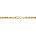 Lade das Bild in den Galerie-Viewer, 14k¬†Solid Yellow Gold 3.5mm Diamond Cut Rope Bracelet Anklet Necklace Pendant Chain
