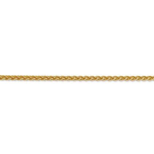 14k yellow gold 2.8mm spiga wheat bracelet anklet choker necklace pendant chain