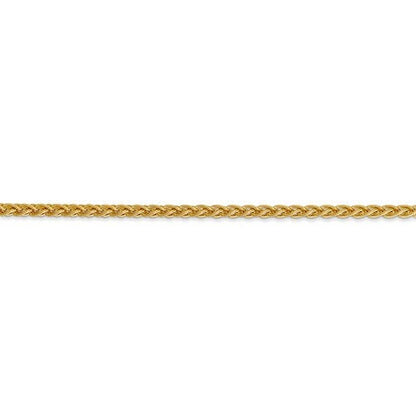 14k yellow gold 2.8mm spiga wheat bracelet anklet choker necklace pendant chain