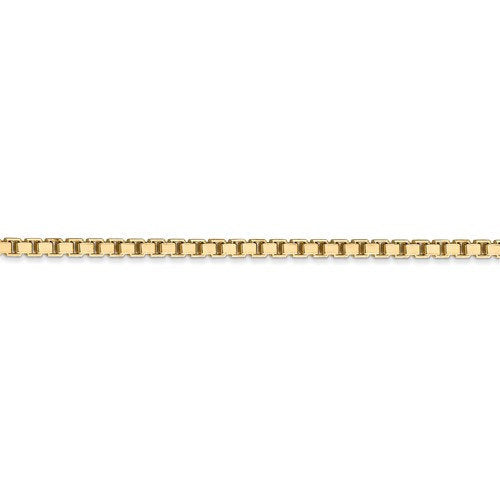 14K Yellow Gold 2.5mm Box Bracelet Anklet Choker Necklace Pendant Chain
