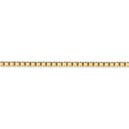 14k yellow gold 2.5mm box bracelet anklet choker necklace pendant chain