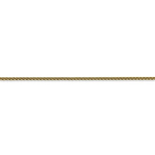 10k yellow gold 1.25mm spiga bracelet anklet choker necklace pendant chain lobster clasp