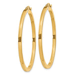Afbeelding in Gallery-weergave laden, 14k Yellow Gold Square Tube Round Hoop Earrings 40mm x 2mm
