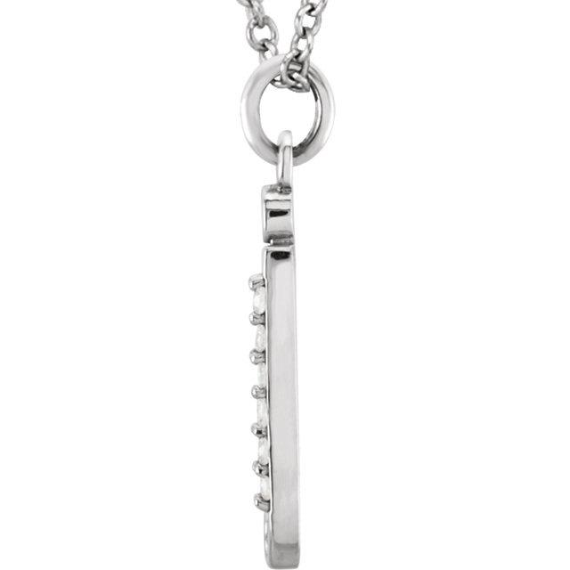 14k yellow rose white gold .025 ctw diamond tiny petite lowercase letter j initial alphabet pendant charm necklace