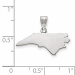 Load image into Gallery viewer, 14K Gold or Sterling Silver North Carolina NC State Map Pendant Charm Personalized Monogram
