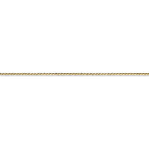 14k yellow gold 1mm octagonal snake bracelet anklet choker necklace pendant chain