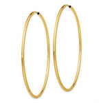Załaduj obraz do przeglądarki galerii, 14k Yellow Gold Round Endless Hoop Earrings 64mm x 2mm
