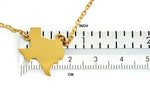 Load image into Gallery viewer, 14K Gold or Sterling Silver Texas TX State Name Necklace Personalized Monogram
