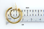 Kép betöltése a galériamegjelenítőbe: 14K Yellow Gold Non Pierced Clip On Round Hoop Earrings
