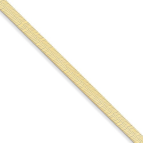 14k yellow gold 5mm silky herringbone bracelet anklet choker necklace pendant chain