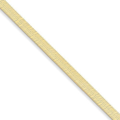 14k yellow gold 5mm silky herringbone bracelet anklet choker necklace pendant chain