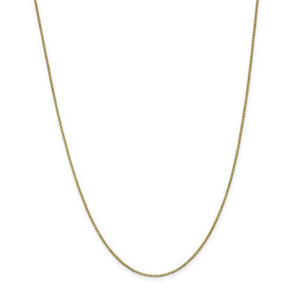 10k yellow gold 1mm box bracelet anklet choker necklace pendant chain