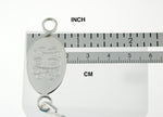 Lataa kuva Galleria-katseluun, Sterling Silver Oval ID Plate Bangle Bracelet Custom Engraved Personalized Name Initials Monogram
