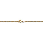 Load image into Gallery viewer, 14k Yellow Gold 1mm Singapore Twisted Bracelet Anklet Necklace Choker Pendant Chain
