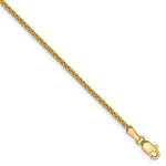 Load image into Gallery viewer, 14K Yellow Gold 1.65mm Spiga Wheat Bracelet Anklet Choker Necklace Pendant Chain
