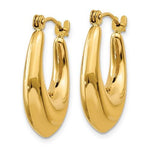 Charger l&#39;image dans la galerie, 14K Yellow Gold Classic Polished Hoop Earrings 15mm
