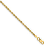 Load image into Gallery viewer, 14k Yellow Gold 2mm Diamond Cut Quadruple Rope Bracelet Anklet Necklace Chain
