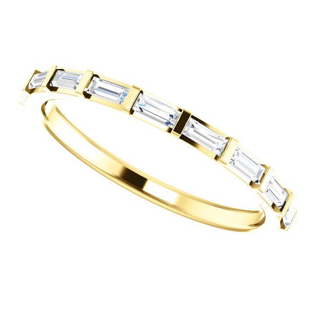 platinum 14k yellow white rose gold 1/4 ctw diamond baguette wedding anniversary band ring
