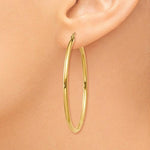 Load image into Gallery viewer, 14k Yellow Gold Classic Round Hoop Earrings 44mmx2mm
