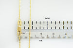 Indlæs billede til gallerivisning 14K Yellow Gold 1mm Spiga Wheat Bracelet Anklet Necklace Pendant Chain
