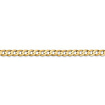 Load image into Gallery viewer, 14K Yellow Gold 3.8mm Open Concave Curb Bracelet Anklet Choker Necklace Pendant Chain
