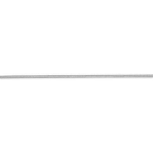 14k white gold 1.20mm octagonal snake bracelet anklet choker necklace pendant chain