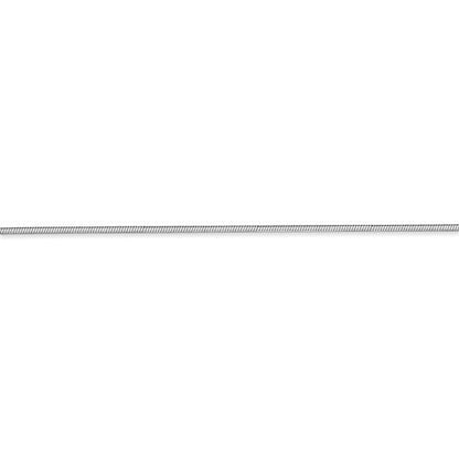 14k white gold 1.20mm octagonal snake bracelet anklet choker necklace pendant chain