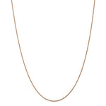 Load image into Gallery viewer, 14k Rose Gold 0.8mm Rope Necklace Choker Pendant Chain
