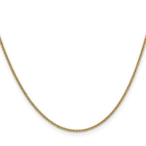 14k Yellow Gold 1.5mm Cable Bracelet Anklet Choker Necklace Pendant Chain