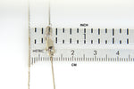 將圖片載入圖庫檢視器 14K White  Gold 0.8mm Diamond Cut Cable Bracelet Anklet Choker Necklace Pendant Chain
