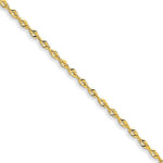 Kép betöltése a galériamegjelenítőbe: 14k Yellow Gold 2.5mm Diamond Cut Rope Bracelet Anklet Choker Necklace Pendant Chain
