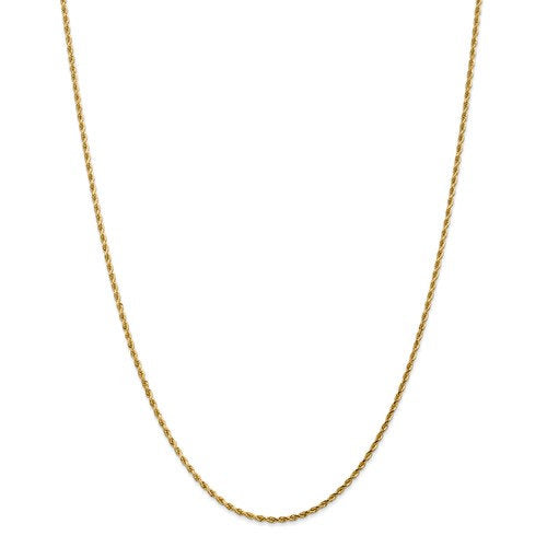 14k solid yellow gold 1.75mm diamond cut rope bracelet anklet choker necklace pendant chain