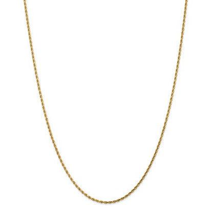 14k solid yellow gold 1.75mm diamond cut rope bracelet anklet choker necklace pendant chain